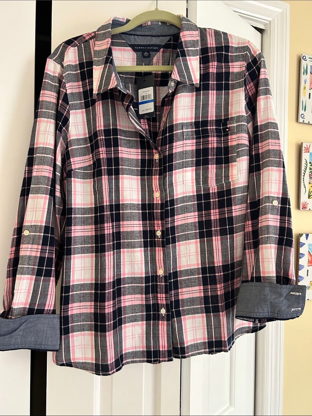 Tommy Hilfiger flannel, sz xl